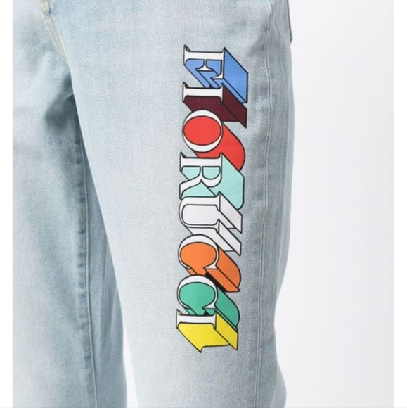 FIORUCCI women's jeans, waist 29, length 31, light blue wash, high rise, flared. - Picture 2 of 14